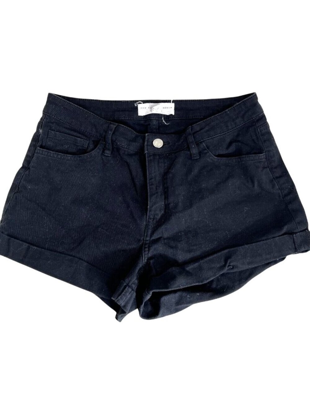 New York Laundry Womens Black Denim Shorts Size 3